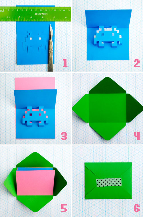 8-bitowe kartki - instrukcja