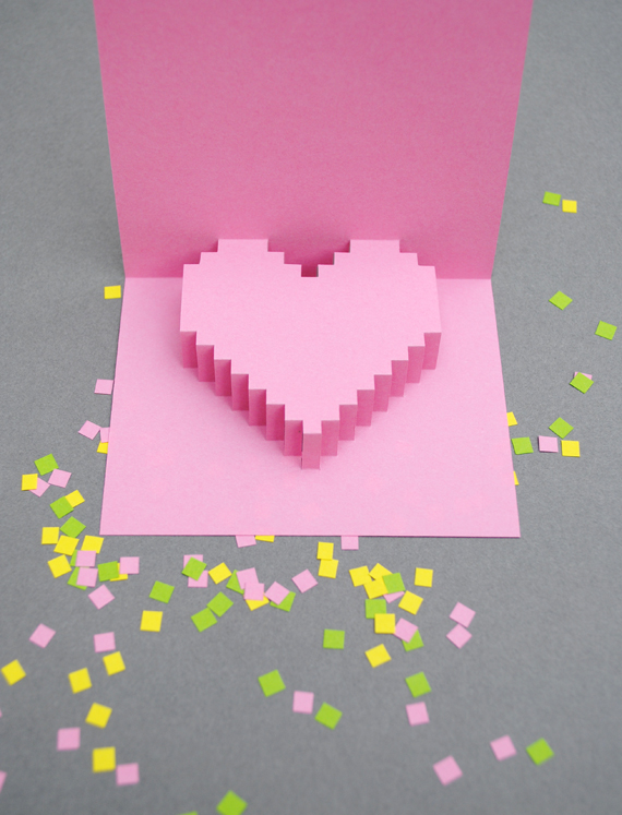 Pixely popup card