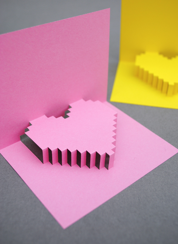 Pixely popup card