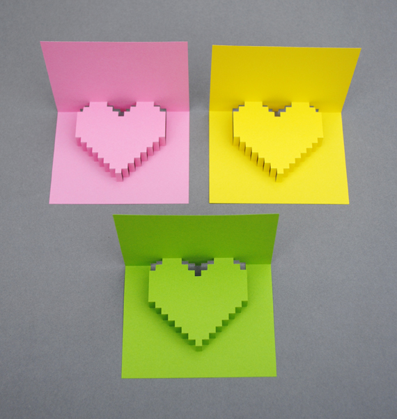 Pixely popup card